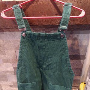Forever 21 Green Corduroy overalls jumper dress Size Medium